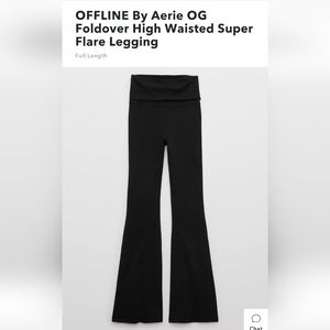 Offline by aerie OG foldover high waisted super flare leggings